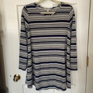 Love fire stripe dress